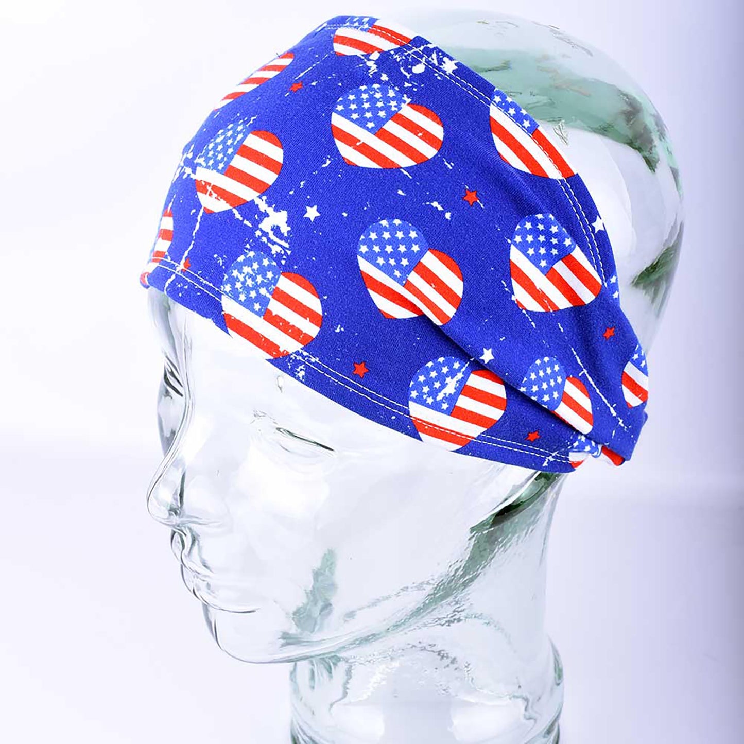 Heart Flags Wide Headband