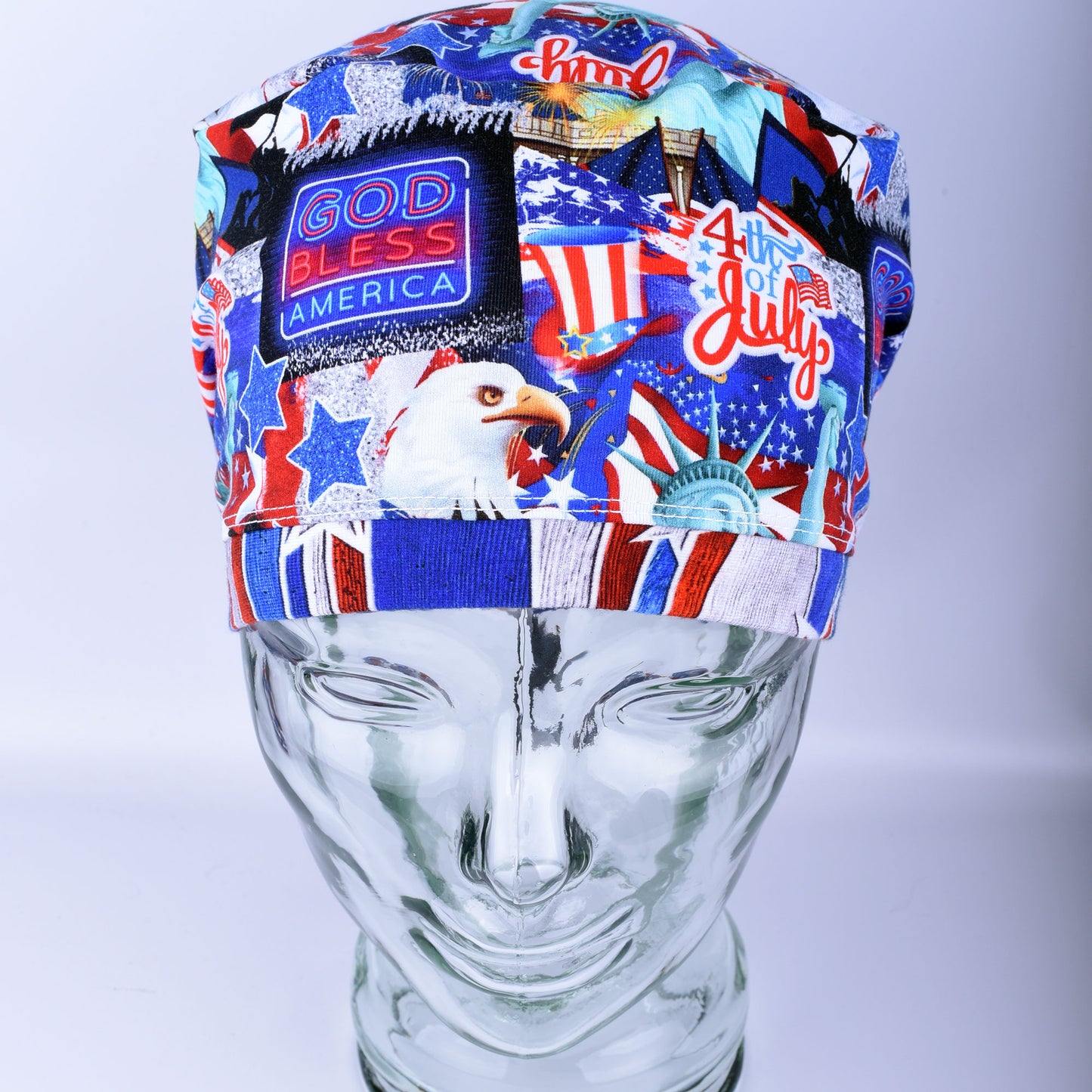July 4th Scrub Cap