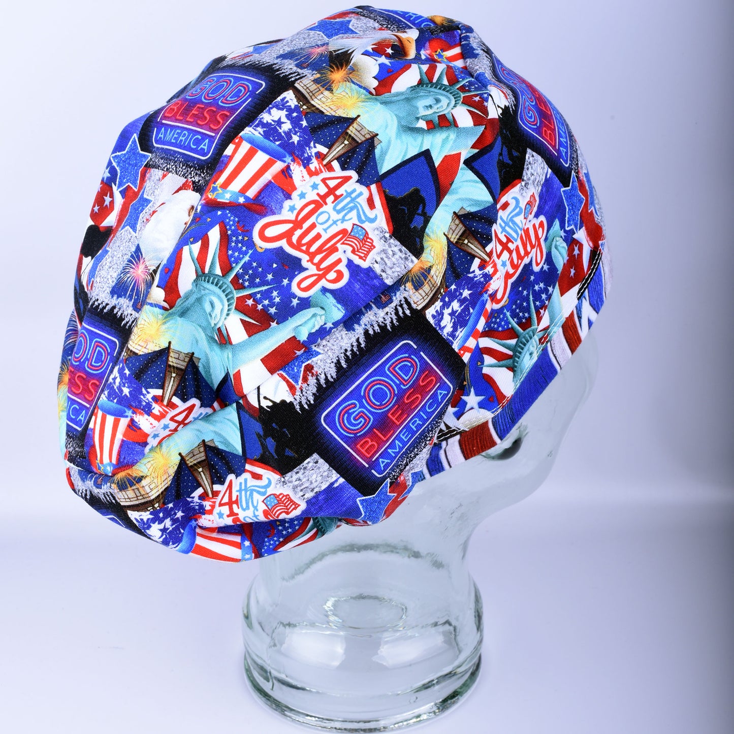 July 4th Scrub Cap