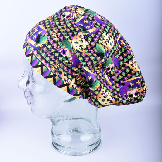 Mardi Gras Party Scrub Cap