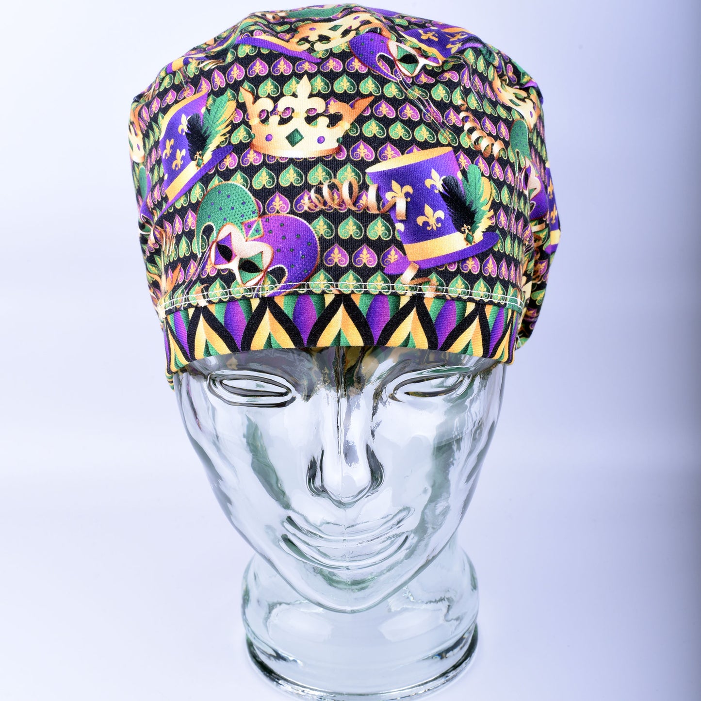 Mardi Gras Party Scrub Cap