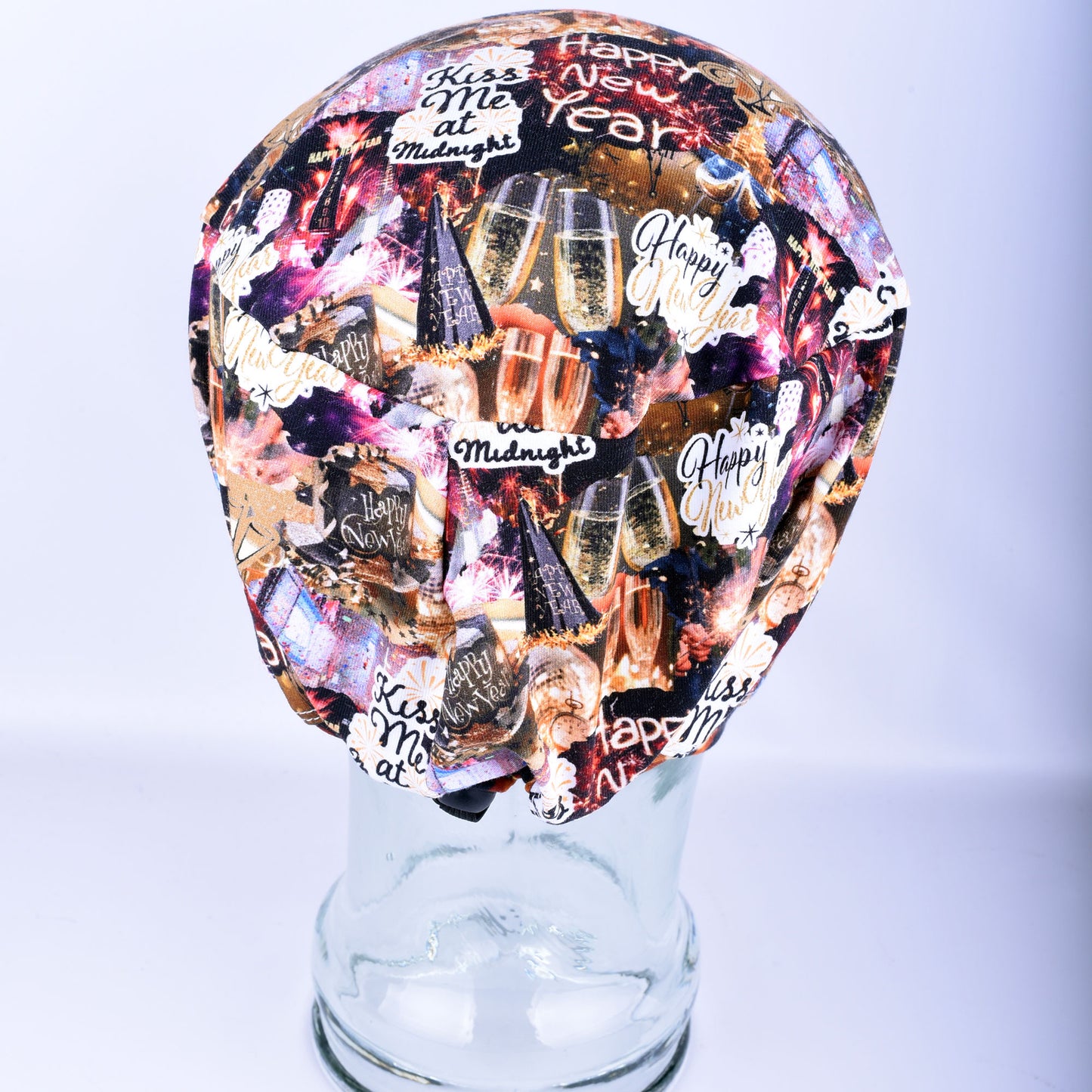 New Year Party Scrub Cap