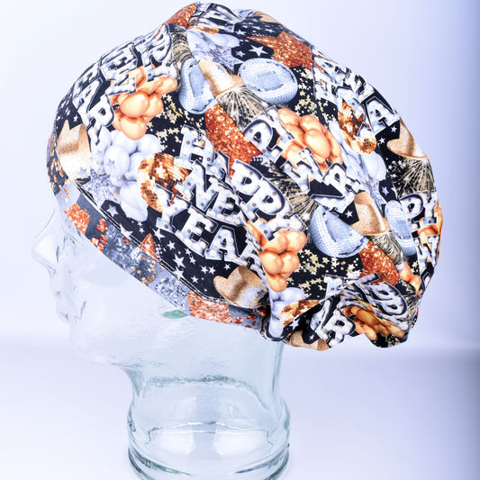 New Year Scrub Cap
