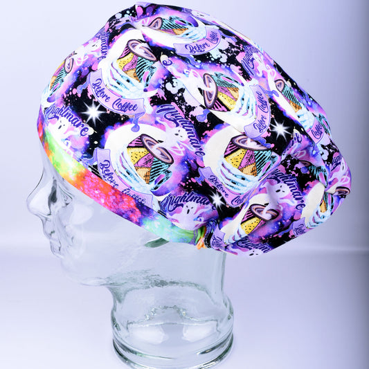 Nightmare Before Coffee Scrub Cap
