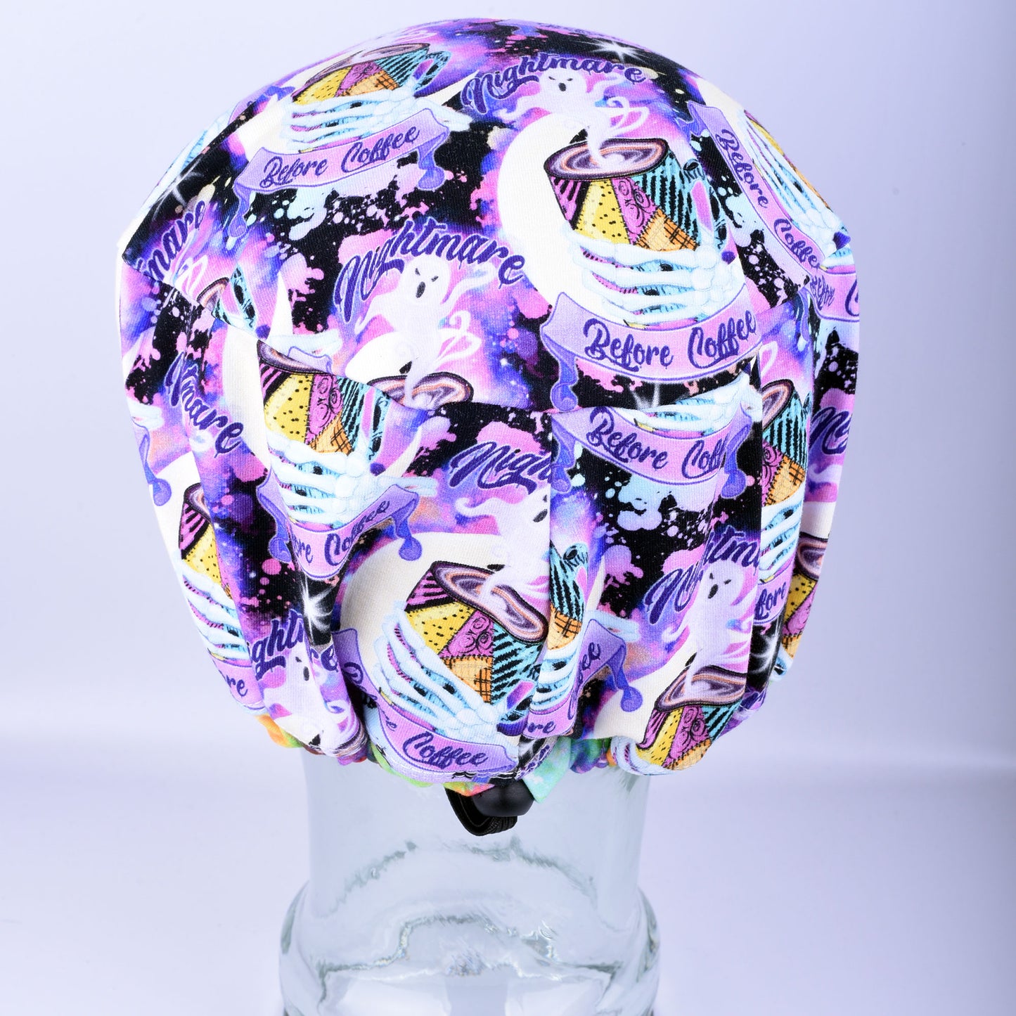 Nightmare Before Coffee Scrub Cap