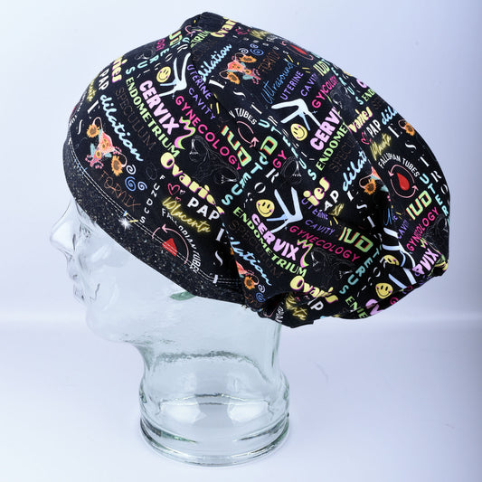 OB Gyn Words Scrub Cap