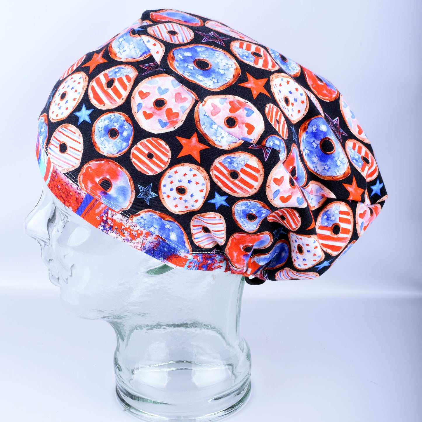 Patriotic Donuts Scrub Cap