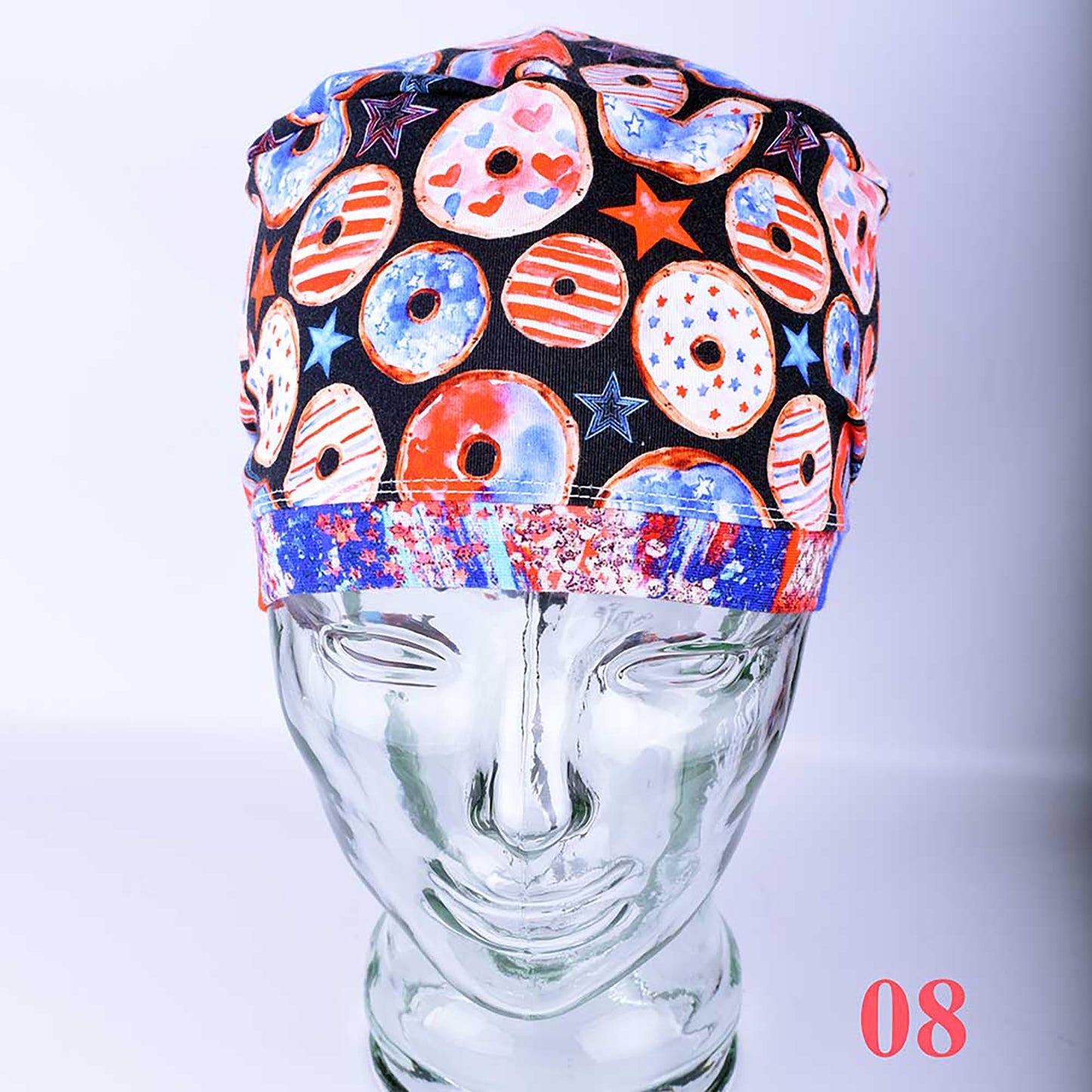 Patriotic Donuts Scrub Cap