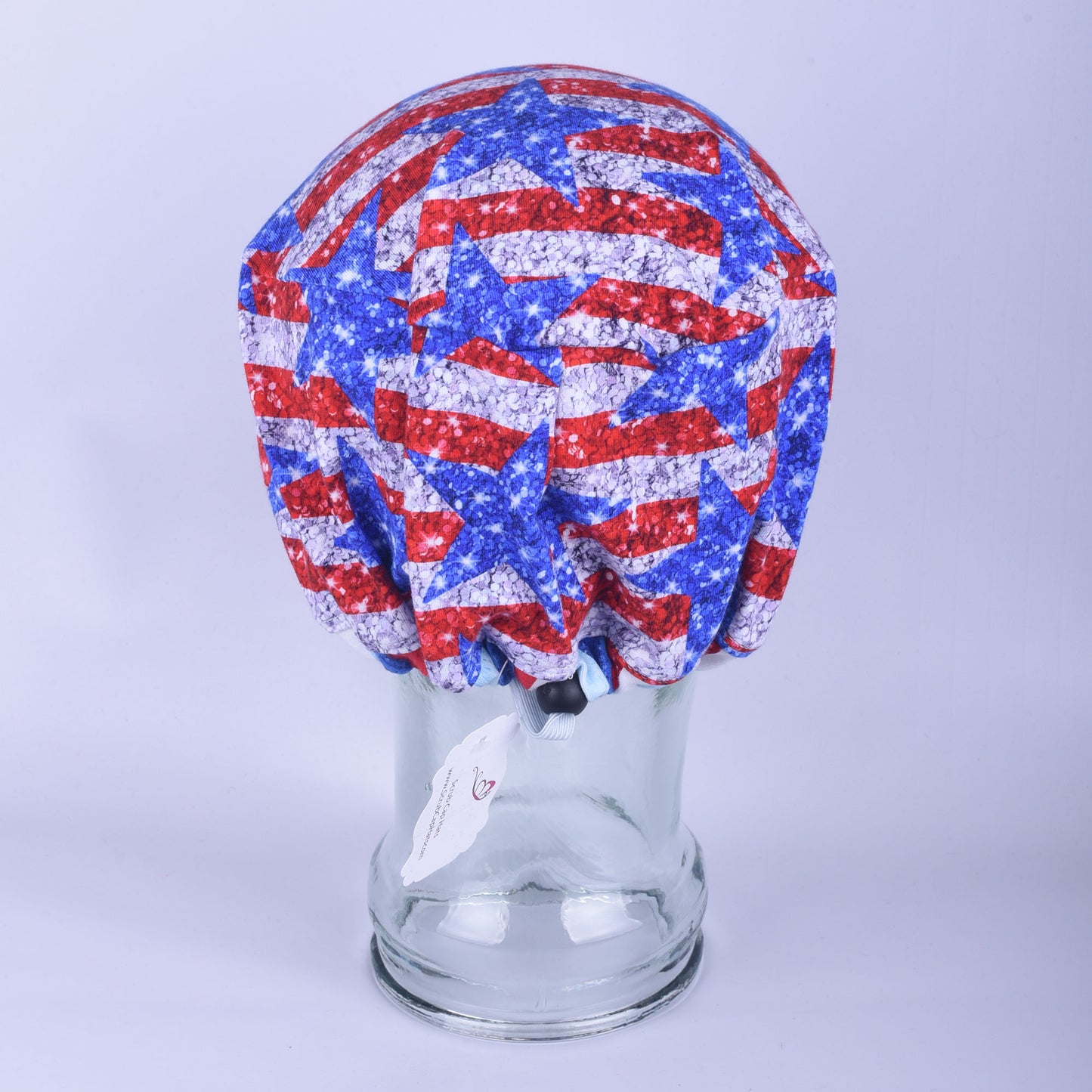 Glitter Flag Scrub Cap