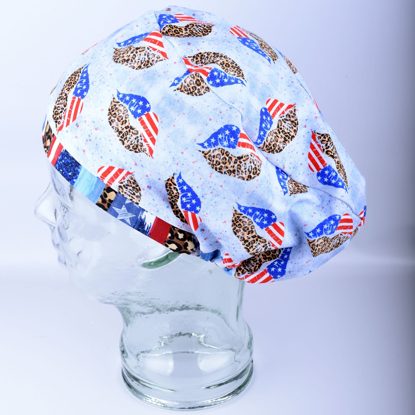 Patriotic Kisses Scrub Cap