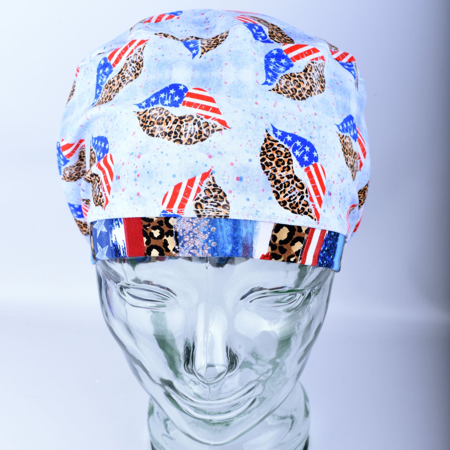 Patriotic Kisses Scrub Cap