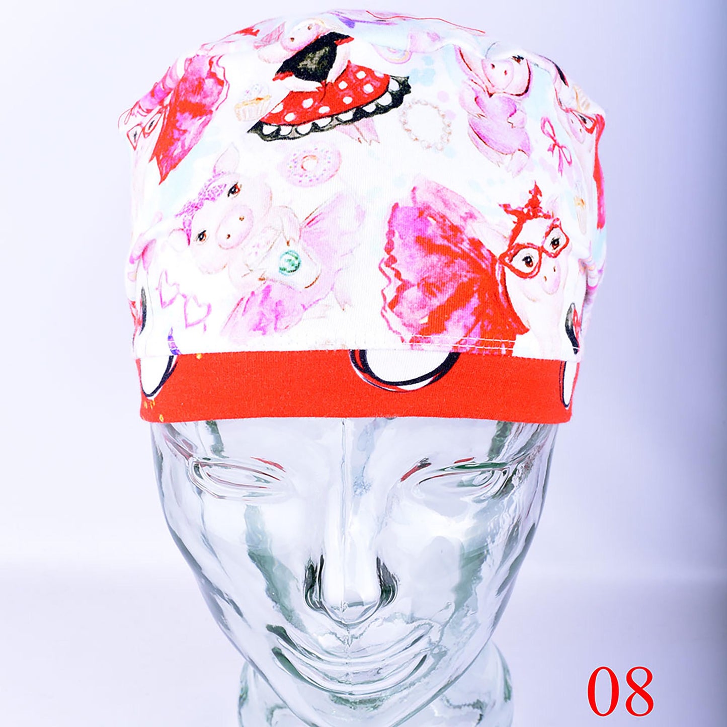 Polka Dot Pigs Scrub Cap