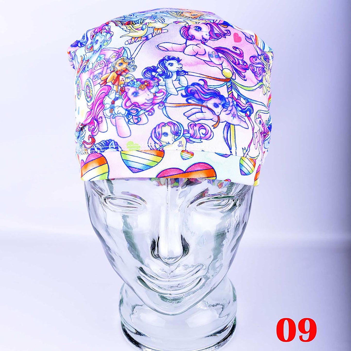 Rainbow Ponies Scrub Cap