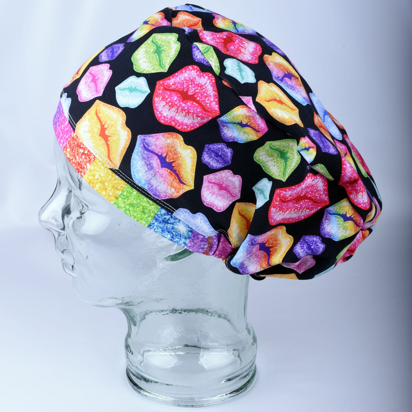 Rainbow Kisses Scrub Cap