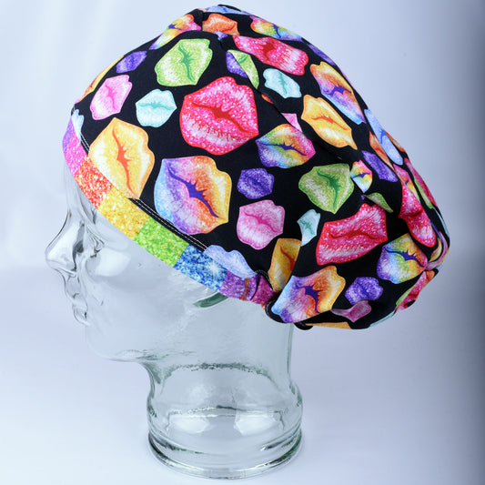 Rainbow Kisses Scrub Cap
