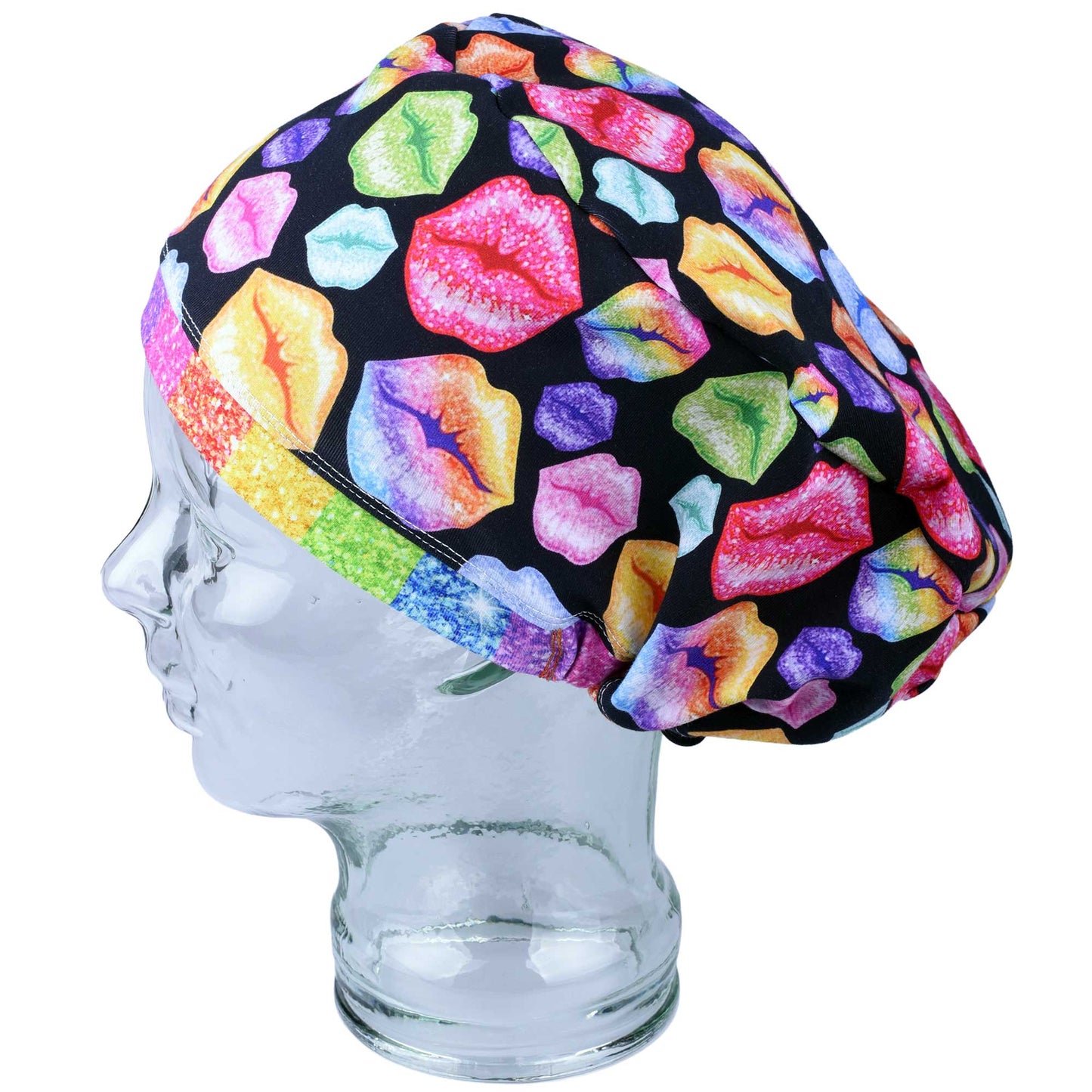 Rainbow Kisses Scrub Cap