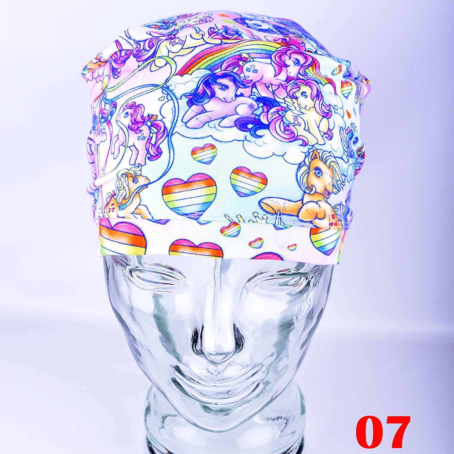 Rainbow Ponies Scrub Cap
