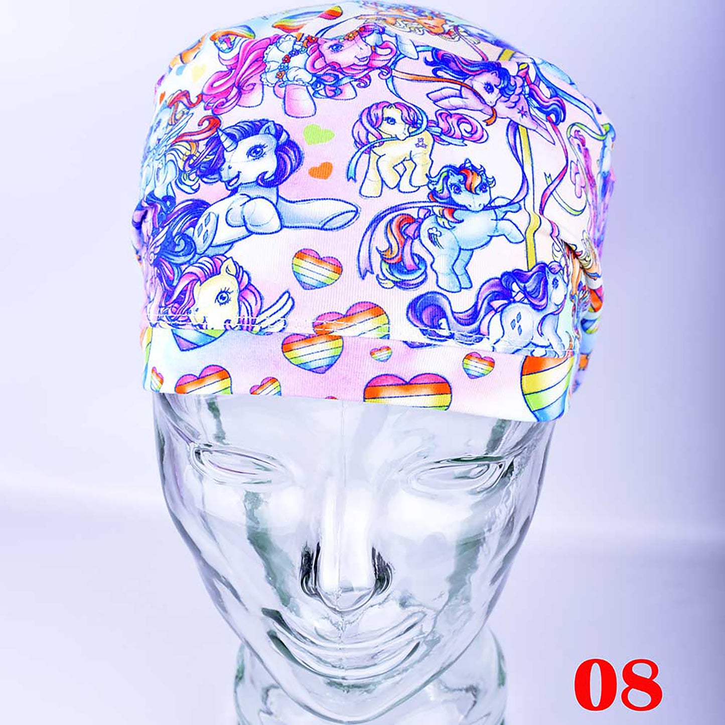 Rainbow Ponies Scrub Cap