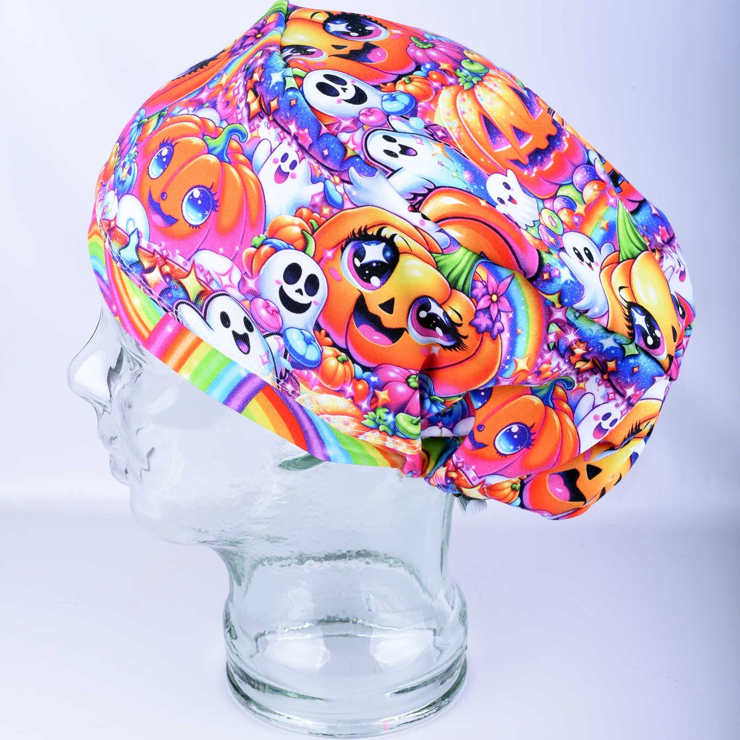 Rainbow Pumpkins Scrub Cap