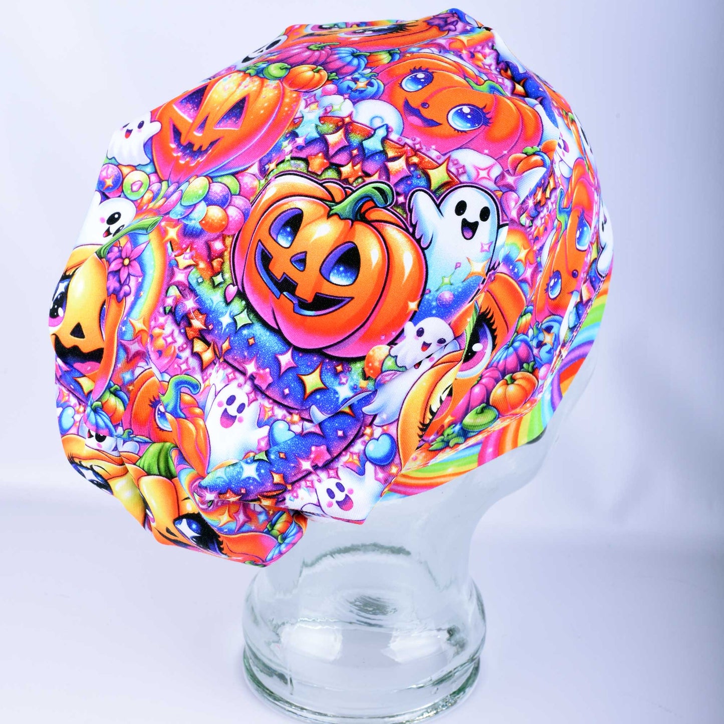 Rainbow Pumpkins Scrub Cap