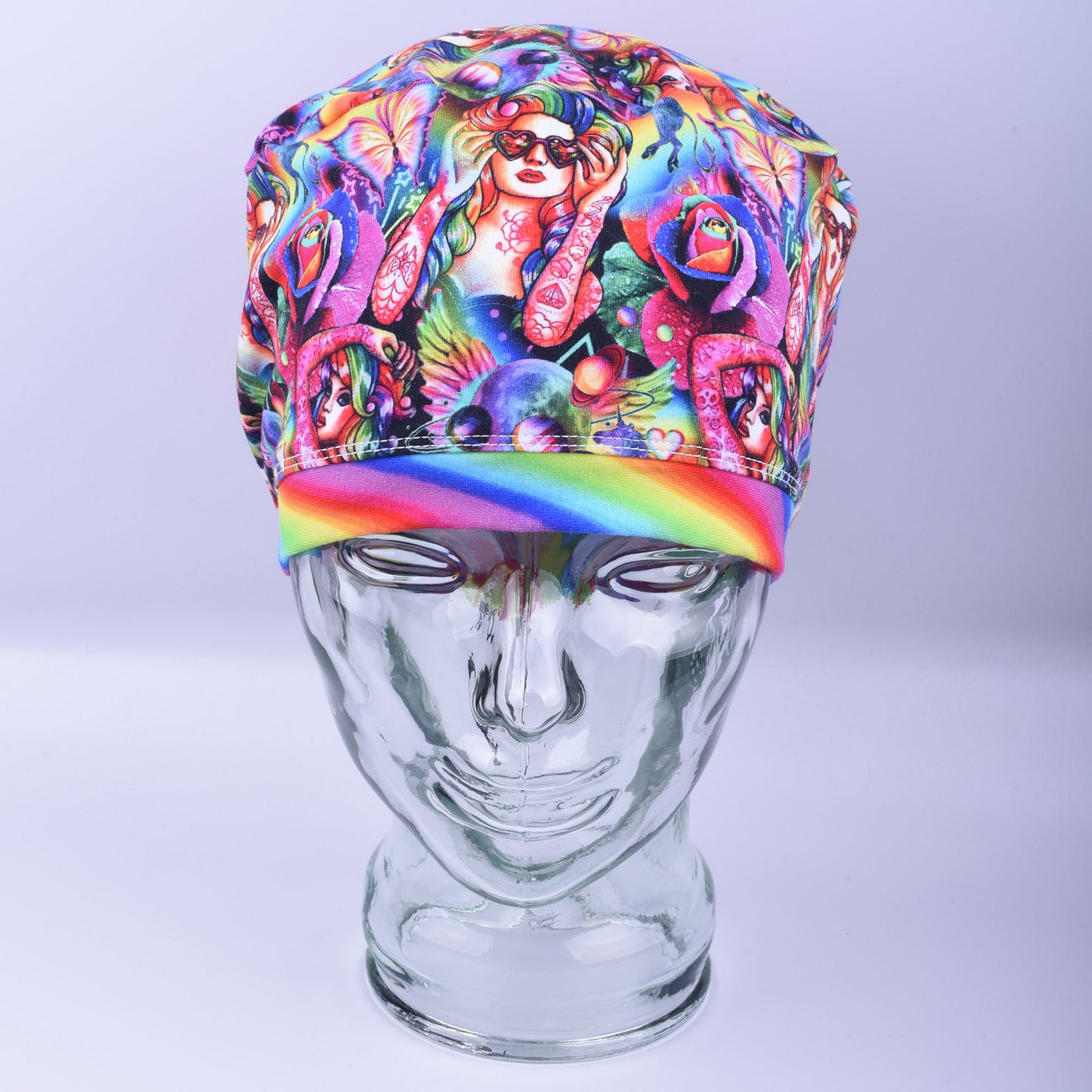 Rainbow Woman Scrub Cap