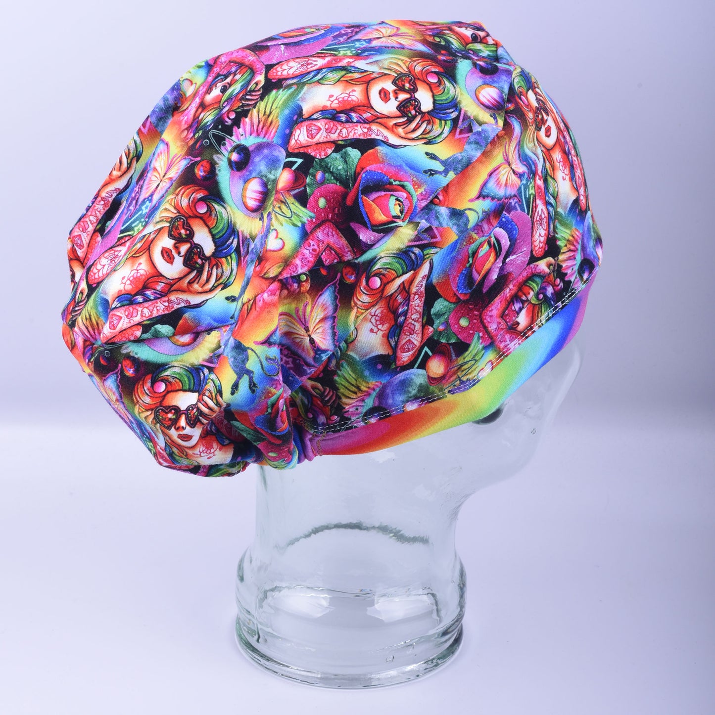 Rainbow Woman Scrub Cap