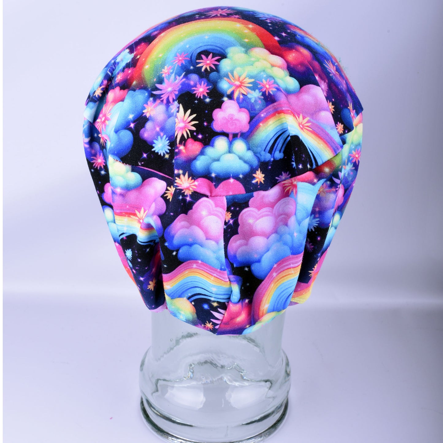 Rainbows and Flowers Scrub Cap