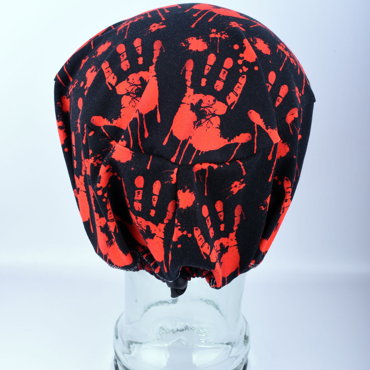 Red Handprints Scrub Cap