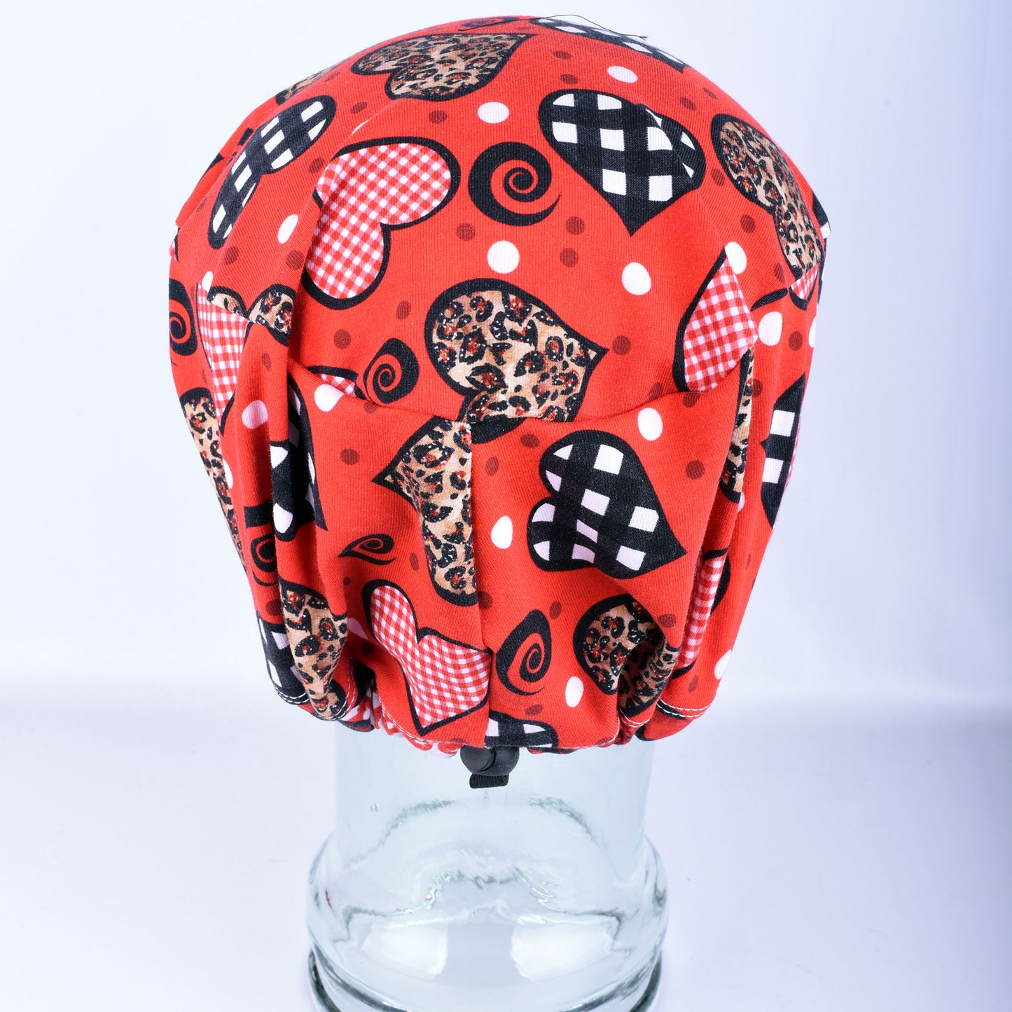 Red Hearts Scrub Cap