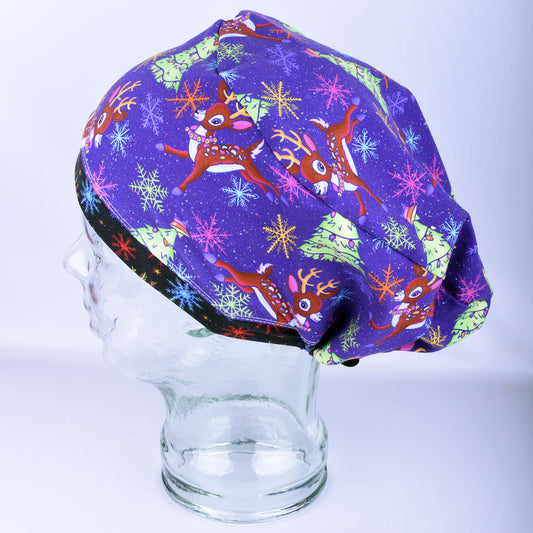 Reindeer Scrub Cap
