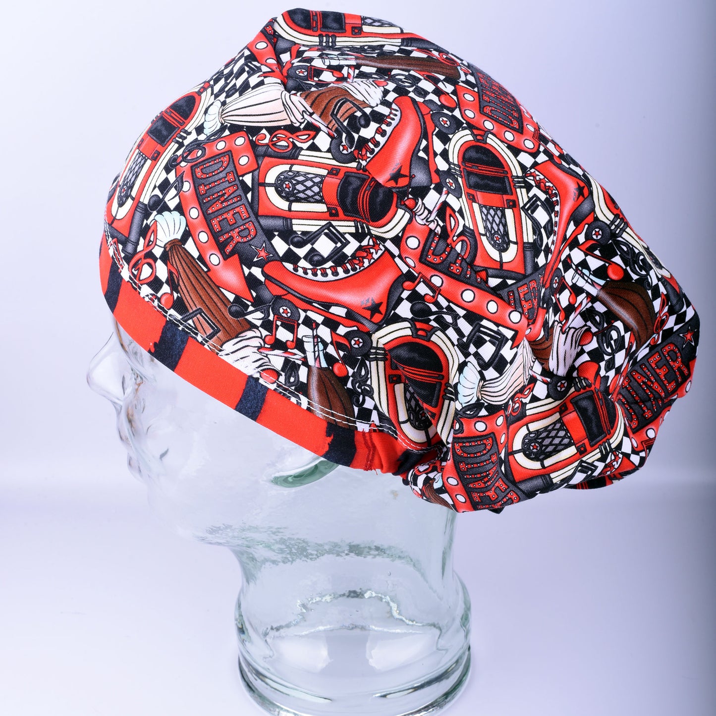 Retro Diner Scrub Cap