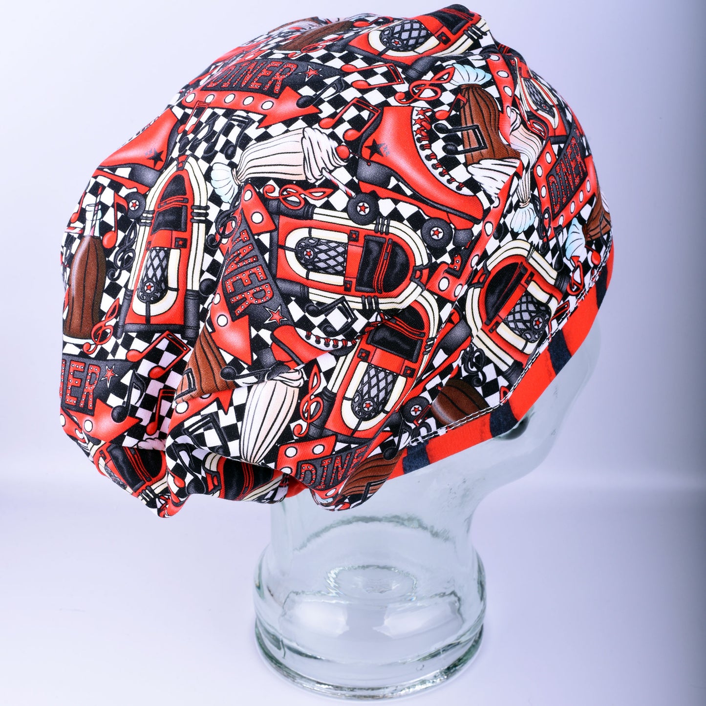 Retro Diner Scrub Cap
