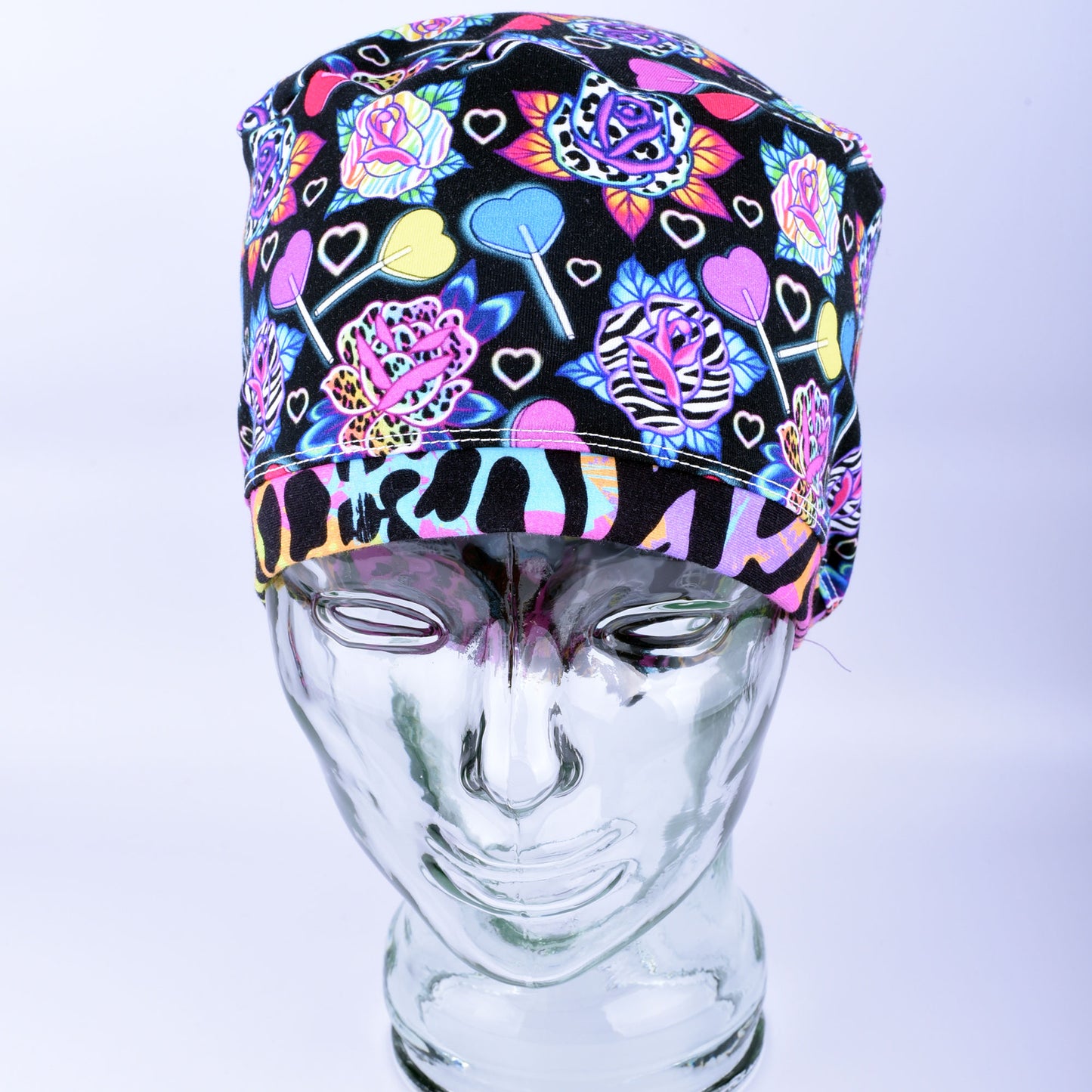 Roses and Candy Scrub Cap