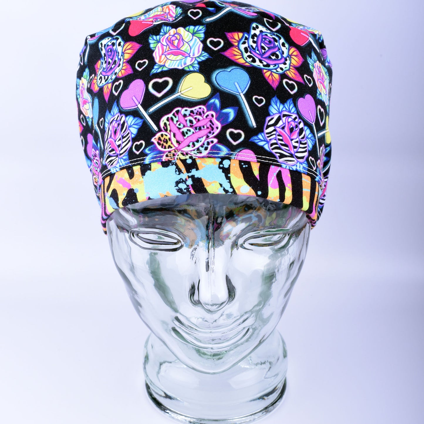 Roses and Candy Scrub Cap