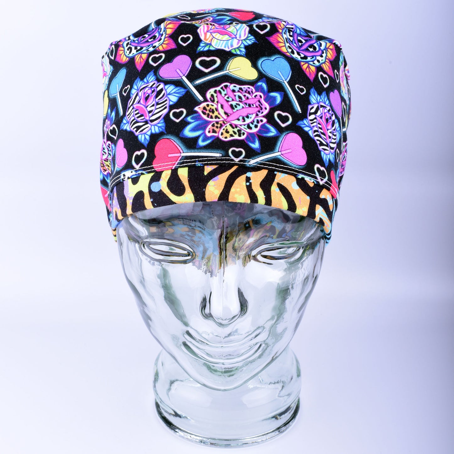 Roses and Candy Scrub Cap