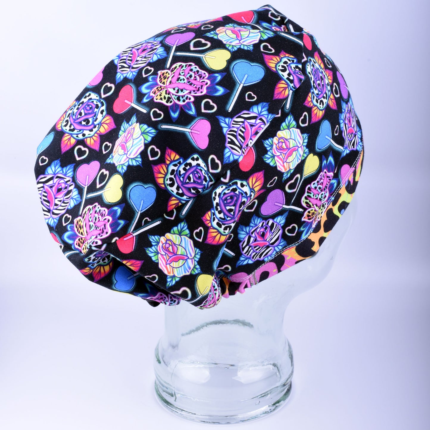 Roses and Candy Scrub Cap