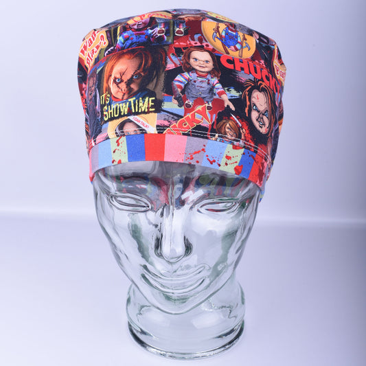 Scary Halloween Scrub Cap