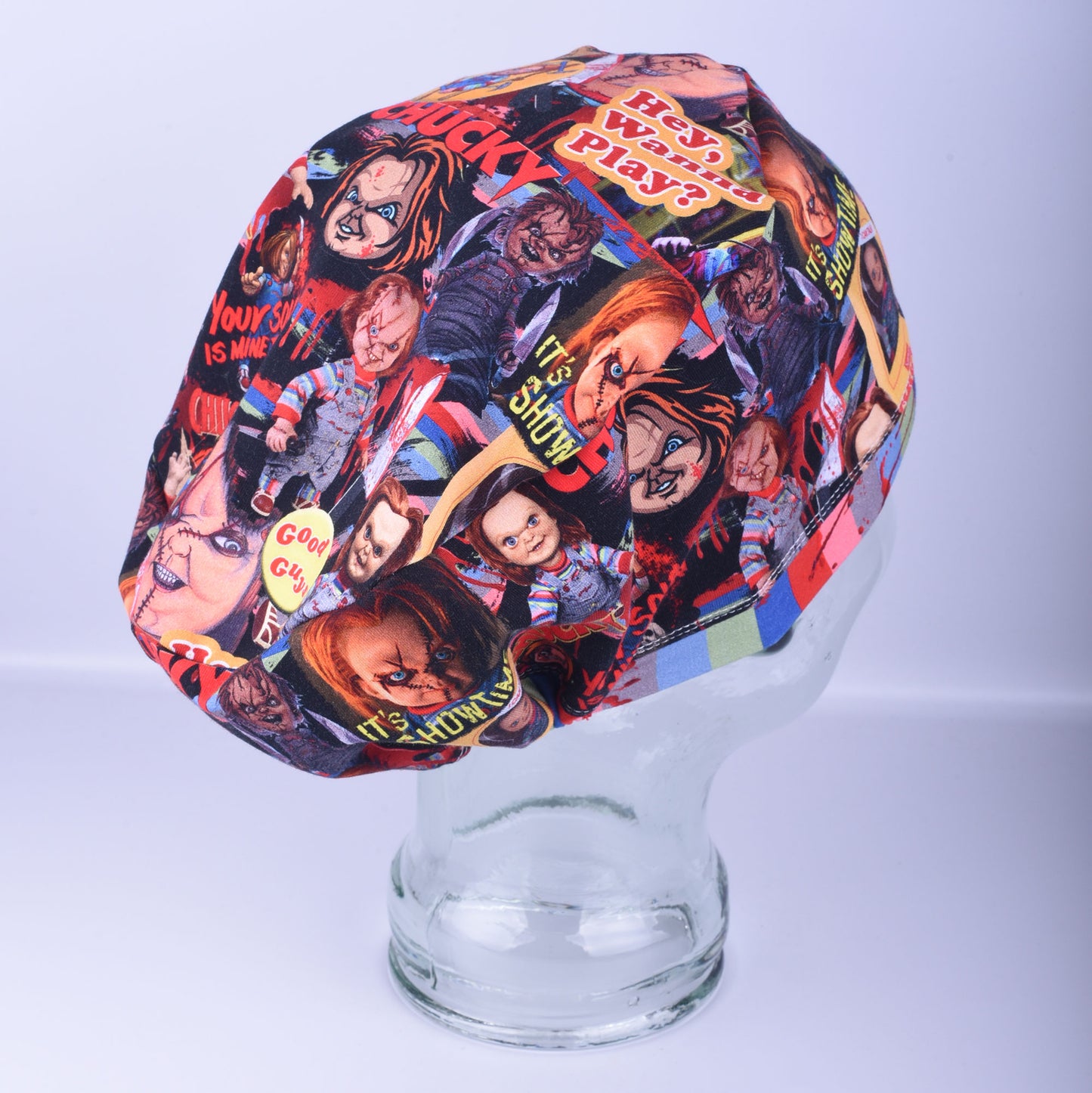 Scary Halloween Scrub Cap
