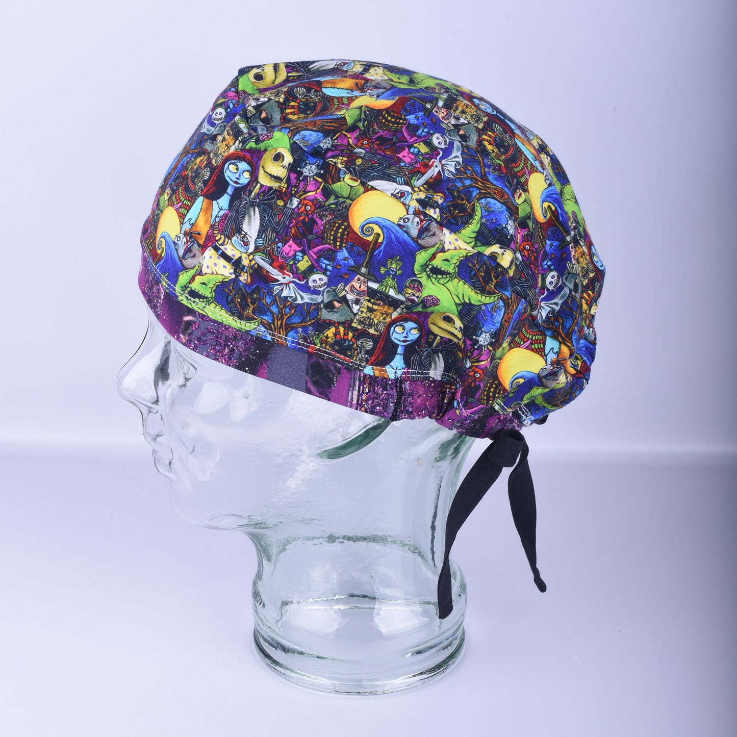Skeleton Friends Tie Back Scrub Cap