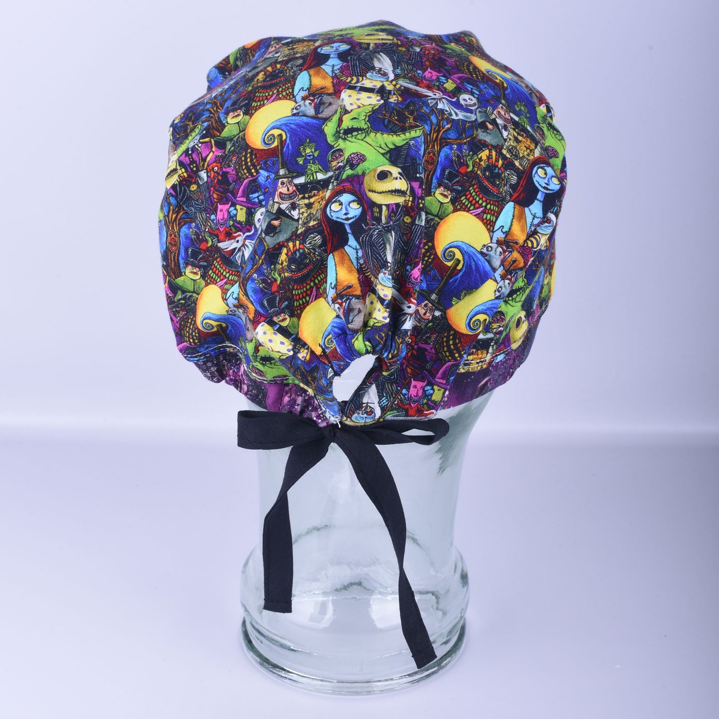 Skeleton Friends Tie Back Scrub Cap