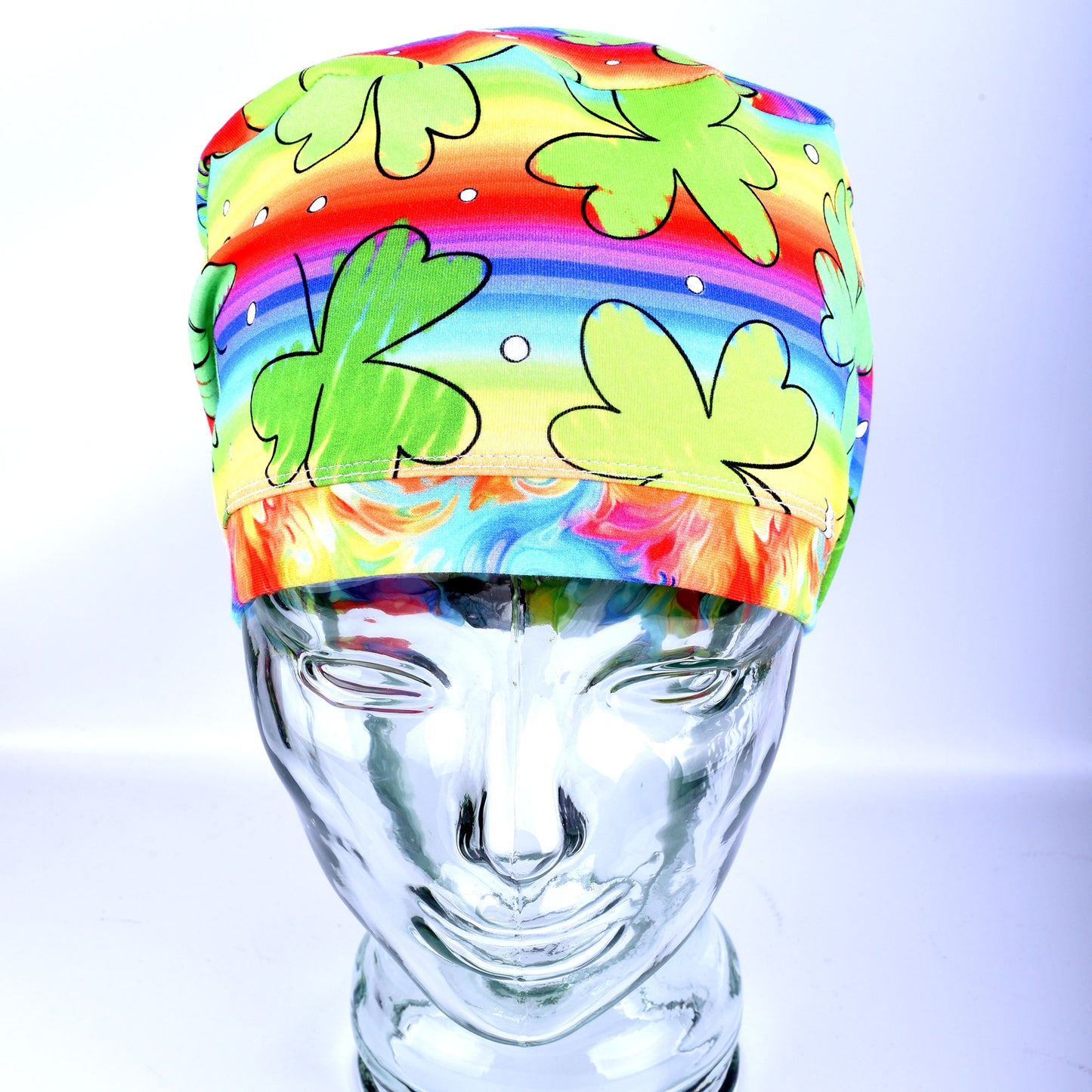 Sketchy Shamrocks Scrub Cap