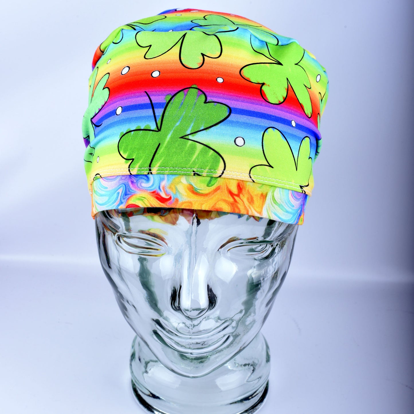 Sketchy Shamrocks Scrub Cap