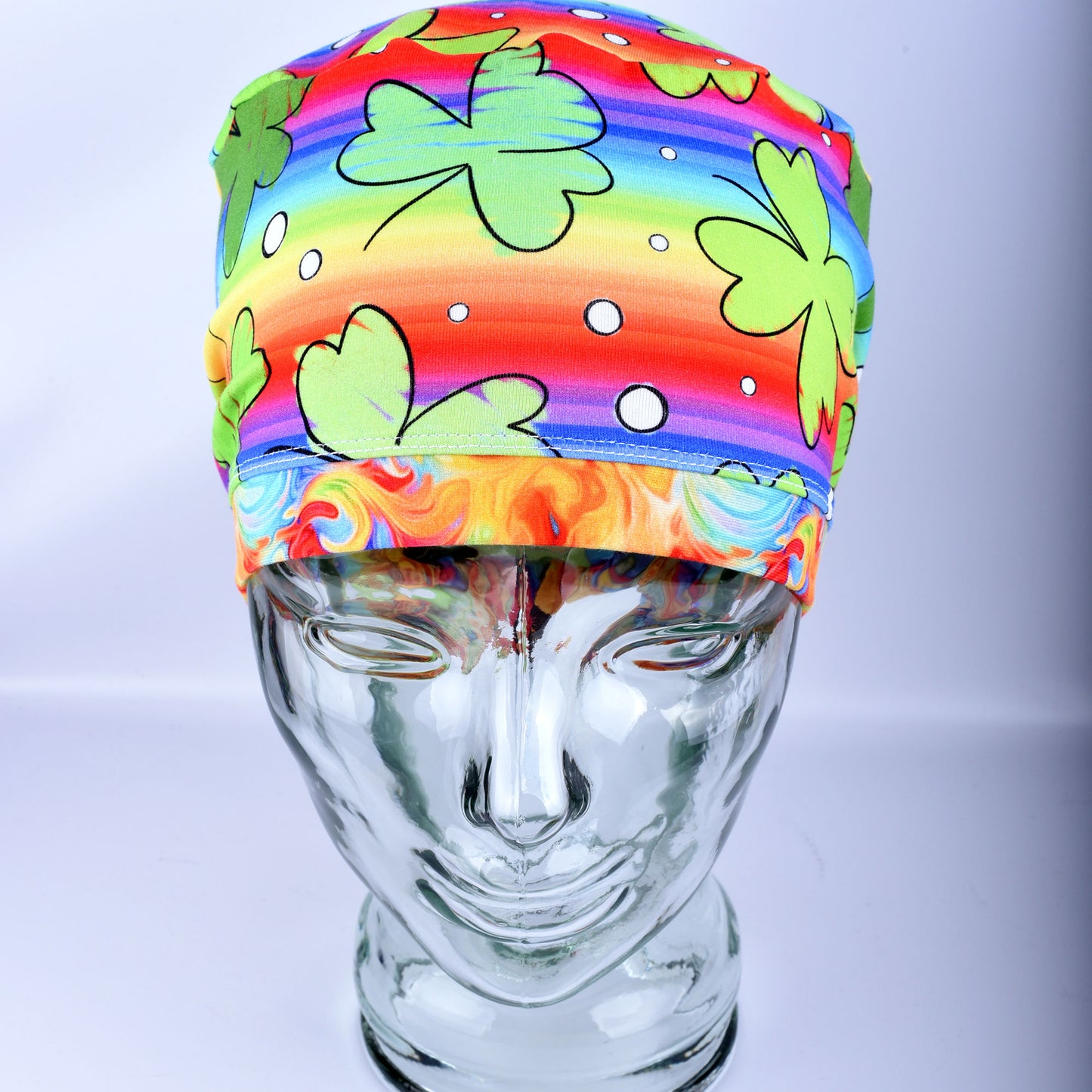 Sketchy Shamrocks Scrub Cap