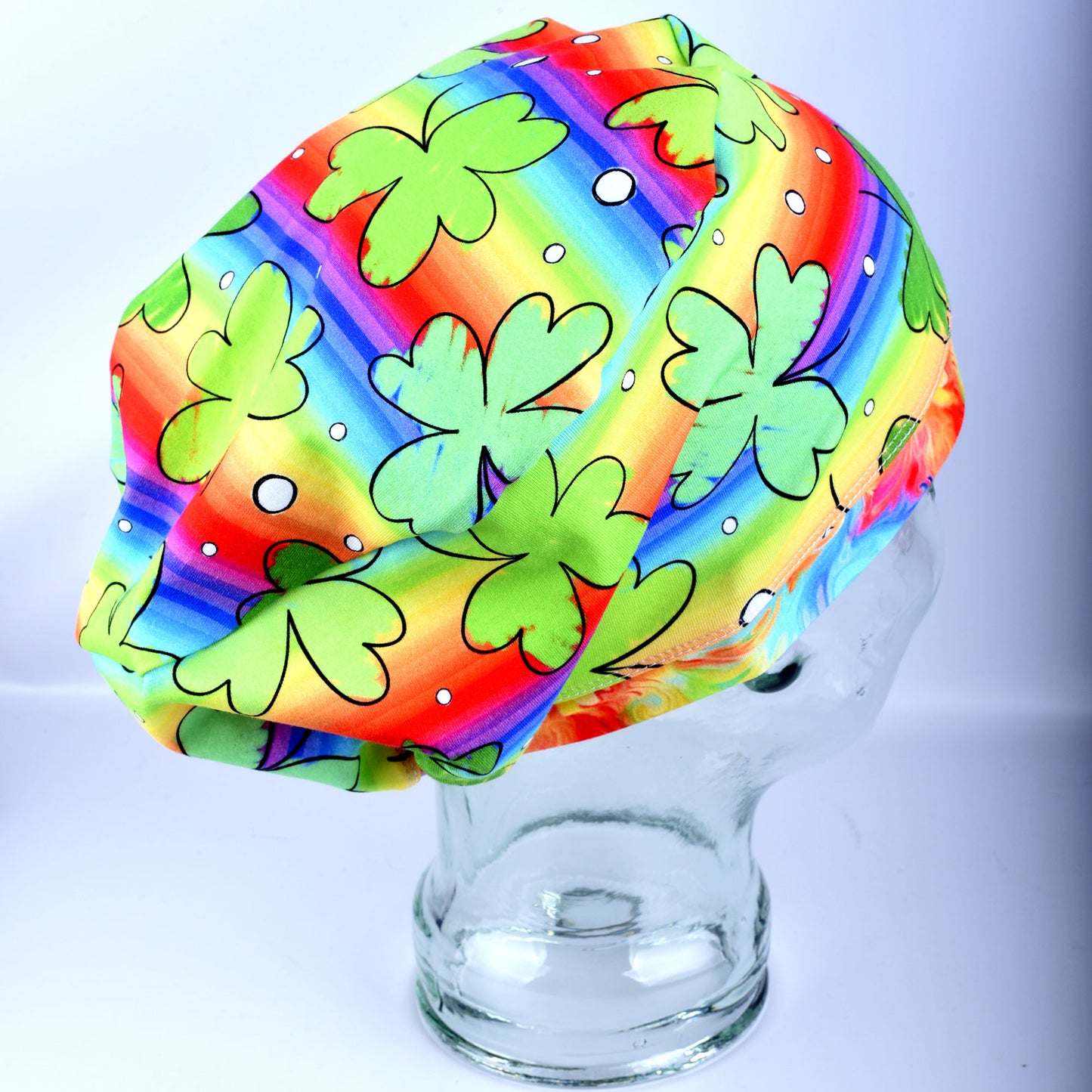 Sketchy Shamrocks Scrub Cap