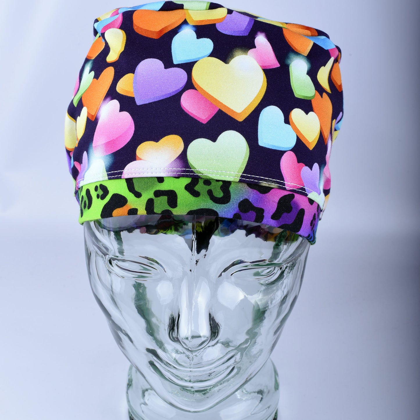 Sparkle Hearts Scrub Cap