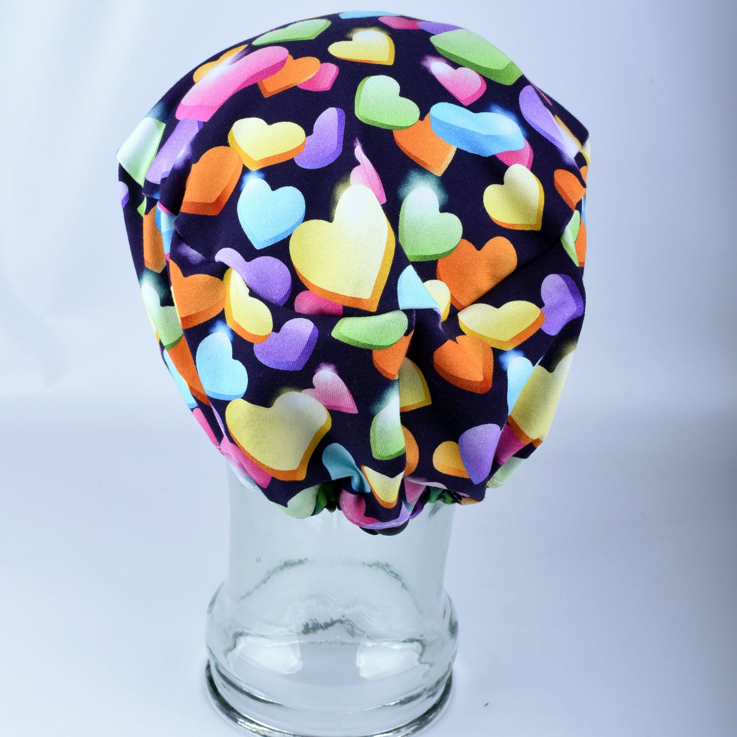 Sparkle Hearts Scrub Cap