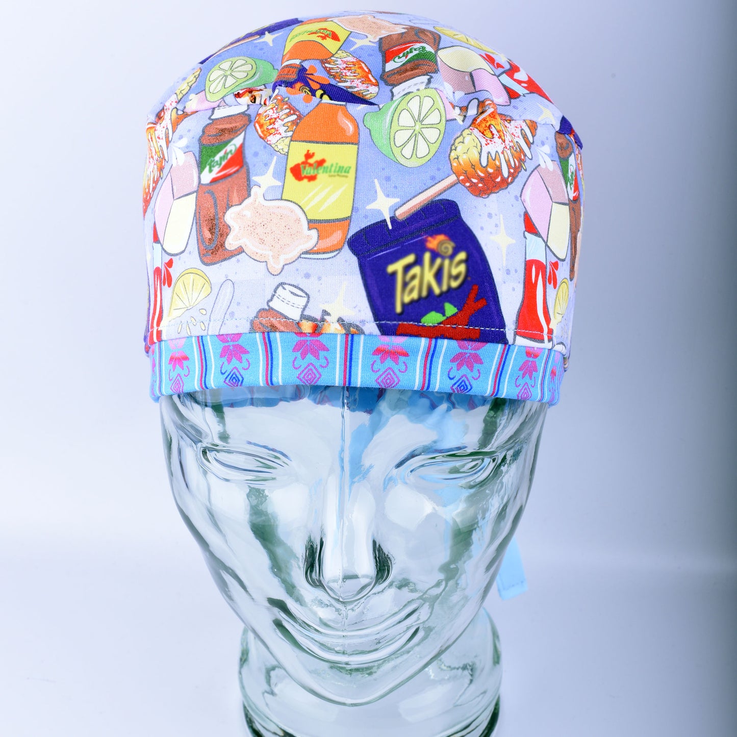 Spicy Snacks Tie Back Scrub Cap