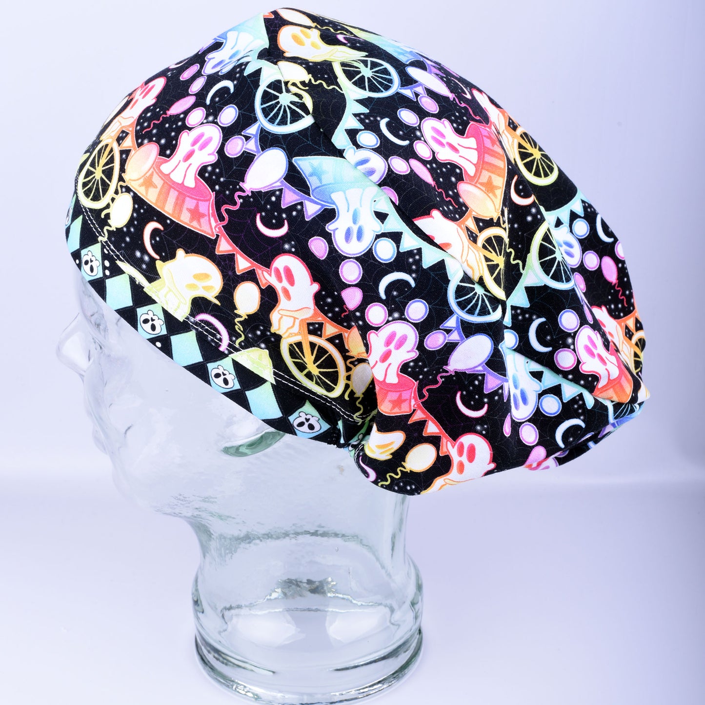 Spooky Ghosts Scrub Cap