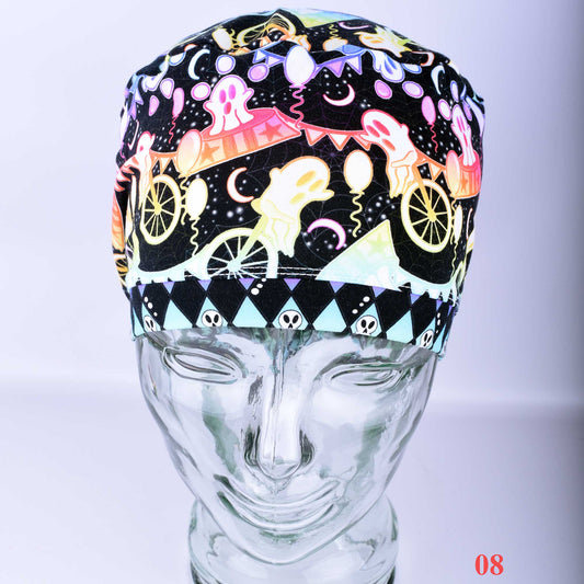 Spooky Ghosts Scrub Cap