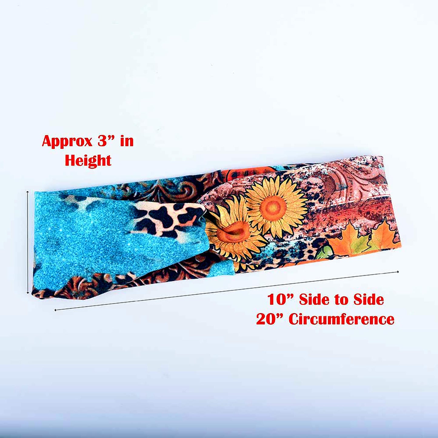 Pumpkins Sunflowers Twist Headband